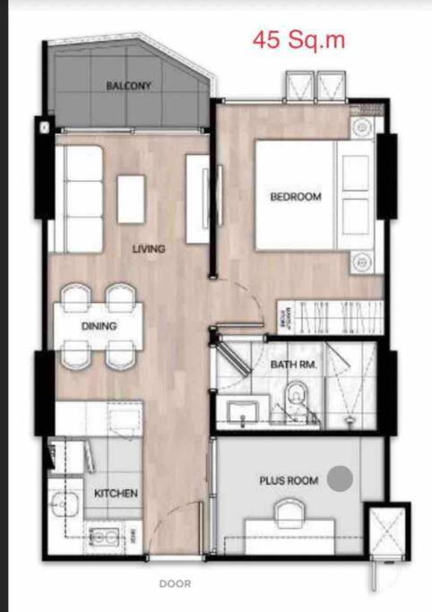 New & Cozy 2 Bedroom @ The Astra Sky River 치앙마이 외부 사진